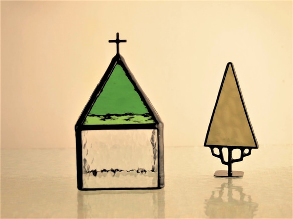 &lt;&lt;對於Wing的命令&gt;&gt;致教堂[I] &lt;綠色&gt;：燭台（僅用於LED蠟燭），彩色玻璃 第2張的照片
