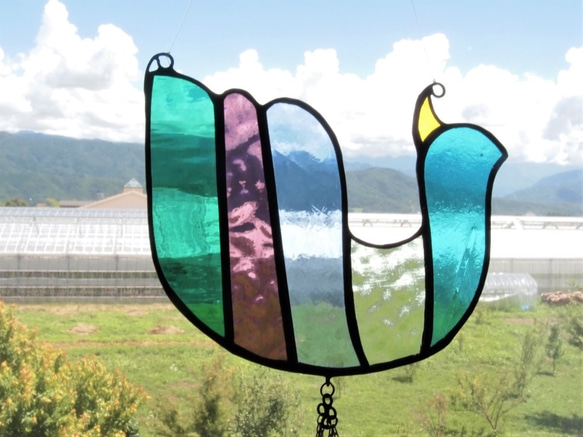 KOBBIT森林“傳奇鳥”：窗口鈴&lt;聖捕手風鈴彩色玻璃&gt; 第3張的照片