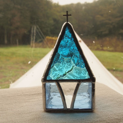 “ Chiesa Verde” LED燭台/彩色玻璃 第3張的照片