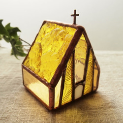 “教堂含羞草節”含羞草燭台彩繪玻璃 第6張的照片