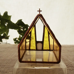 “教堂含羞草節”含羞草燭台彩繪玻璃 第8張的照片