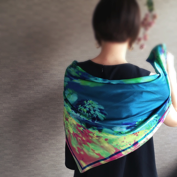 シルクサテンスカーフ tex#16 