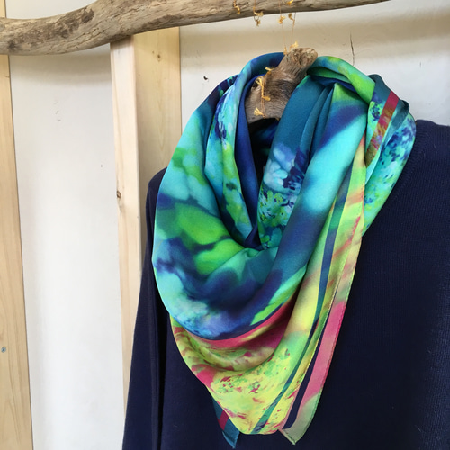 シルクサテンスカーフ tex#16 スカーフ・バンダナ momi 通販