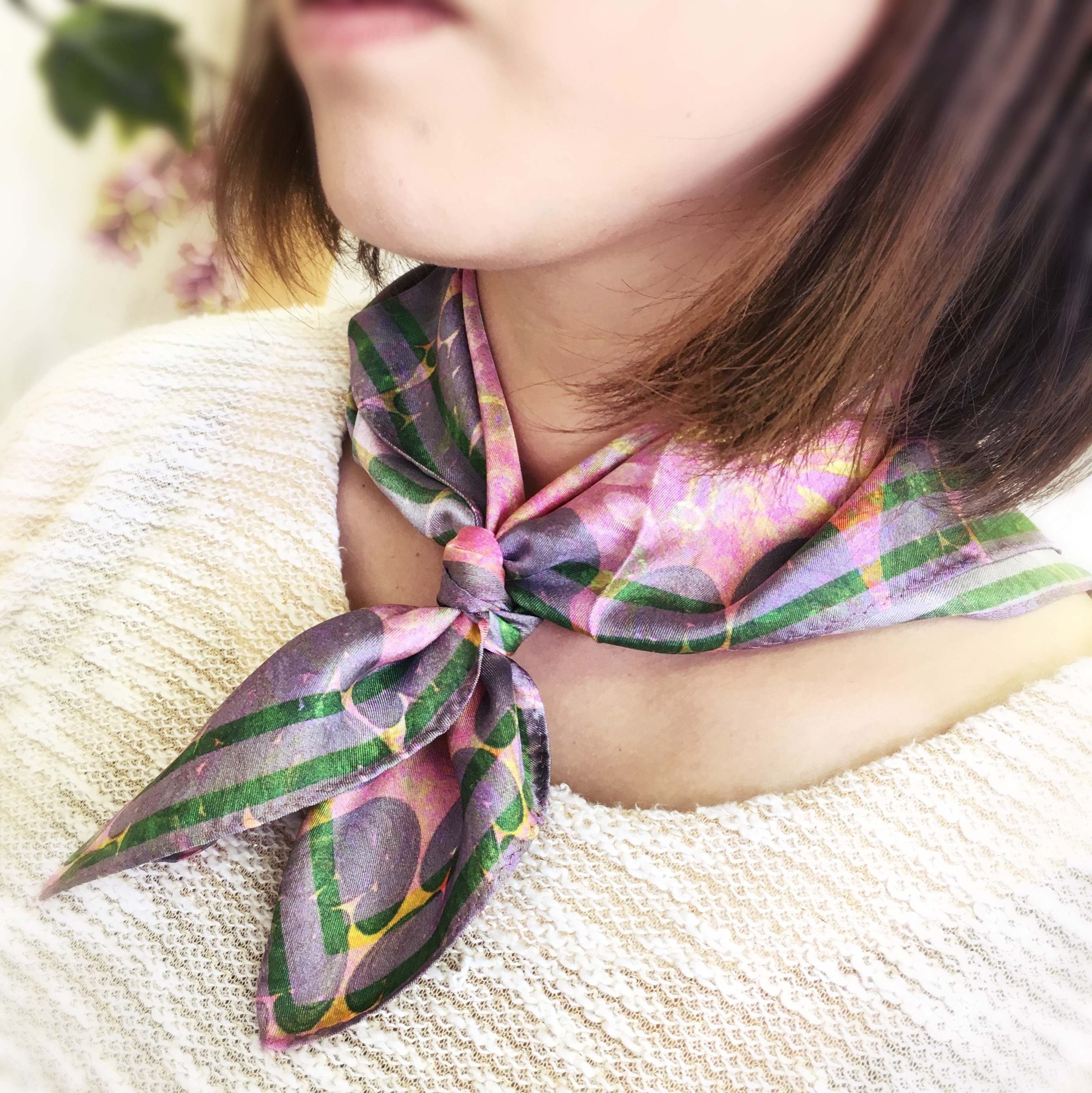 tex#43 百日紅 ミニスカーフ