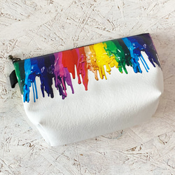 Crayon Melt Art Pouch / Accessory Case 化妝包 第3張的照片