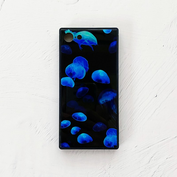 Jellyfish iPhone 手機殼 TPU 方形鋼化玻璃 / iPhone12 iPhone13 Kurage 第1張的照片