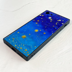 星たちの輝き iPhoneケース TPU スクエア型 強化ガラス 4枚目の画像