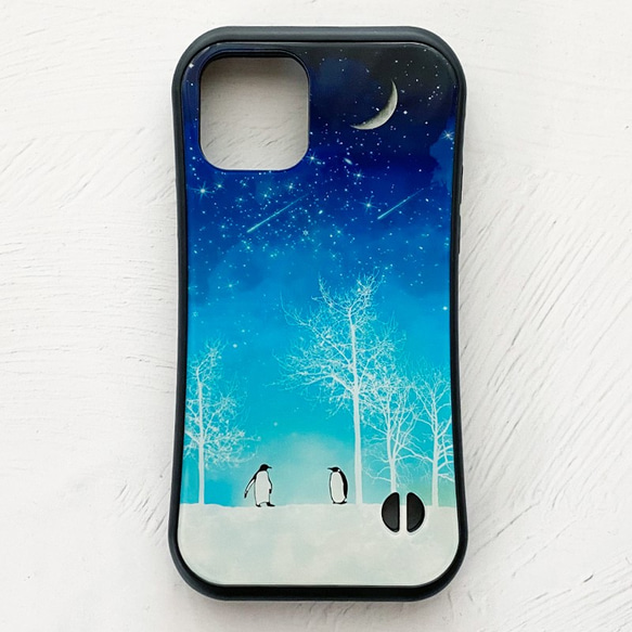 全8款冬季星空iPhone握把殼/個性化月貓iPhone14 第4張的照片
