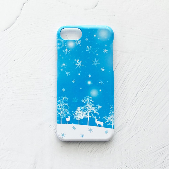 SNOW iPhoneケース スマホケース 全機種対応 iPhone13 星 雪 冬 1枚目の画像