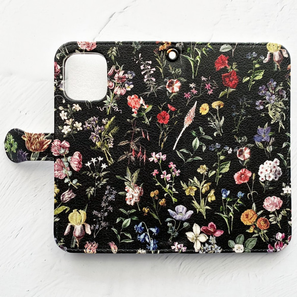 FLORAL FLOWER 手帳型 iPhoneケース スマホケース 全機種対応 花 花柄 iPhone14 5枚目の画像