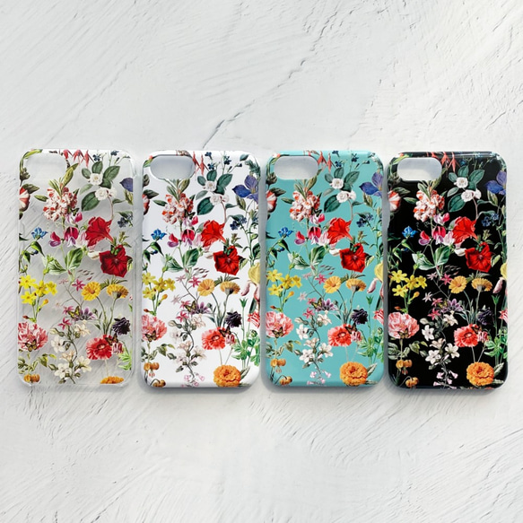 切花iPhone手機殼智能手機殼兼容所有型號花卉花卉圖案iPhone13 第2張的照片