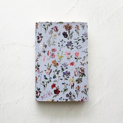 FLORAL FLOWER グレー ブックカバー・手帳カバー（A6）ほぼ日手帳