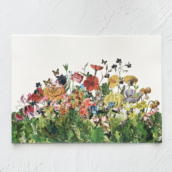 ボタニカル柄（ホワイト） A4デザインペーパー 紙 ラッピングペーパー