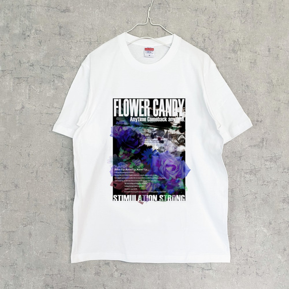 FLOWER CANDY コラージュTシャツ（men） 1枚目の画像