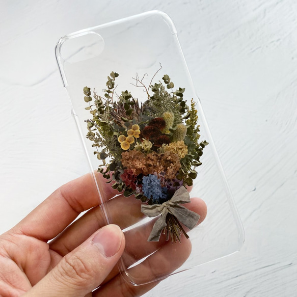 繡球和桉樹花束 / Swag iPhone Clear Case 兼容所有型號 / 繡球乾花 第4張的照片