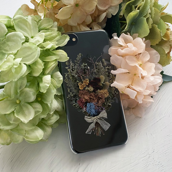 繡球和桉樹花束 / Swag iPhone Clear Case 兼容所有型號 / 繡球乾花 第5張的照片