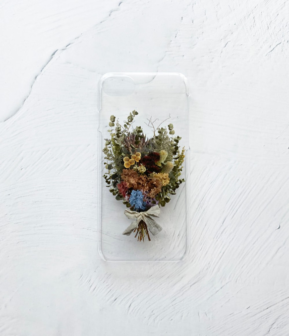 繡球和桉樹花束 / Swag iPhone Clear Case 兼容所有型號 / 繡球乾花 第7張的照片