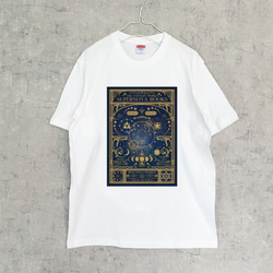 Fancy Astronomical Old Book / Moon Phases T-shirt (men) / Star M 第1張的照片