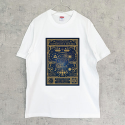 Fancy Astronomical Old Book / Moon Phases T-shirt (men) / Star M 第2張的照片