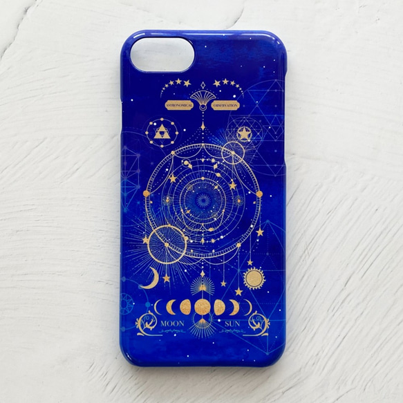 Fancy Astronomical Old Book II / Moon Phases iPhone Case Hard Ca 第6張的照片