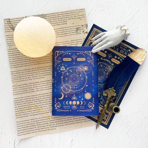 Amazon.co.jp: ブックカバー 星空 星座 文庫 A5 PU レザー