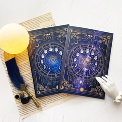 魔法の本のようなノート"月の満ち欠け・12星座" 2枚目の画像