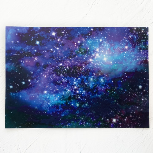星と銀河の宇宙柄 A4デザインペーパー 紙 ラッピングペーパー / GALAXY 