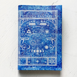 氷の世界 FROZEN FANTASY ブックカバー（オールブルー）・手帳カバー（A6）ほぼ日手帳カバー 2枚目の画像