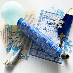 氷の世界 FROZEN FANTASY ブックカバー（オールブルー）・手帳カバー（A6）ほぼ日手帳カバー 4枚目の画像