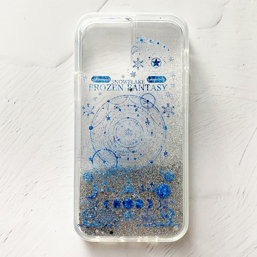 氷の世界 FROZEN FANTASY iPhoneグリッターケース / 星 宇宙 iPhone15