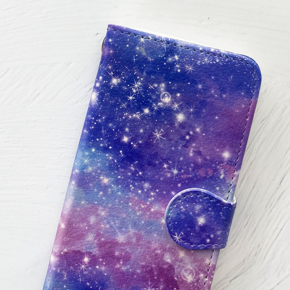 MARBLE GALAXY 手帳型 iPhoneケース スマホケース 全機種対応 宇宙 星 iPhone14 4枚目の画像