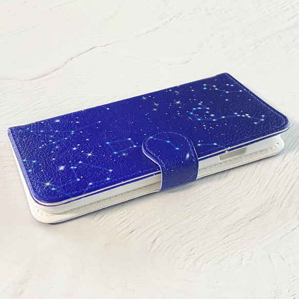 星座 手帳型 iPhoneケース スマホケース 全機種対応 プラネタリウム 宇宙 夜空 iPhone14 4枚目の画像