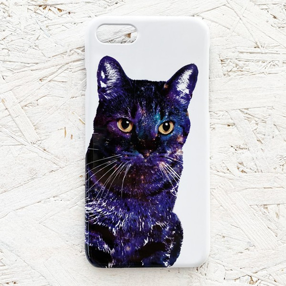 GALAXY CAT iPhoneケース ハードケース スマホケース / 宇宙 ねこ 猫 iPhone14 2枚目の画像