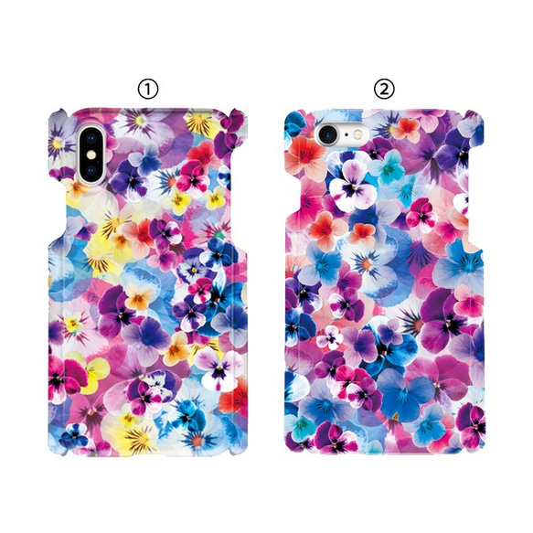 Pansy iPhone Case Hard Case Smartphone Case / Flower FLOWER iPho 第2張的照片