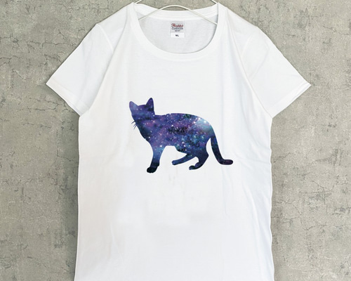 GODASHIN エンジェルコア　天使　ネコ　Tシャツ　ウィッシュコア　キャット 全6種 宇宙猫 Tシャツ（women） 星 ねこ ネコ Tシャツ LALA