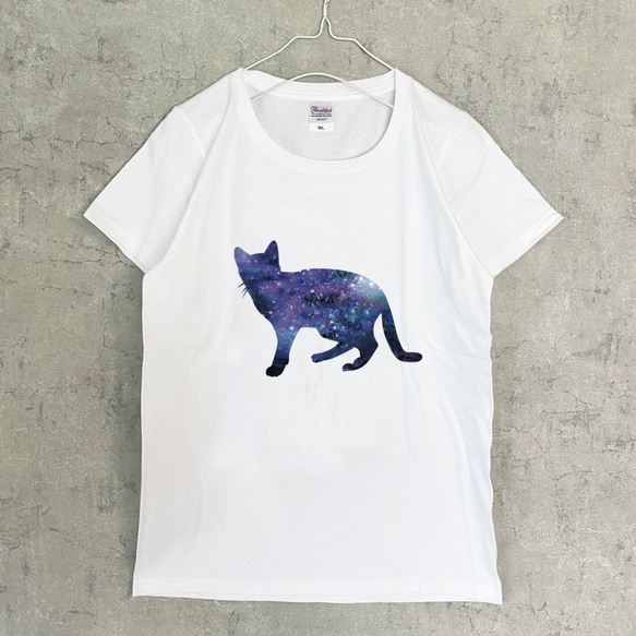 全6種 宇宙猫 Tシャツ（women） 星 ねこ ネコ 1枚目の画像