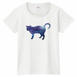 全6種 宇宙猫 Tシャツ（women） 星 ねこ ネコ 6枚目の画像