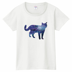 全6種 宇宙猫 Tシャツ（women） 星 ねこ ネコ 7枚目の画像