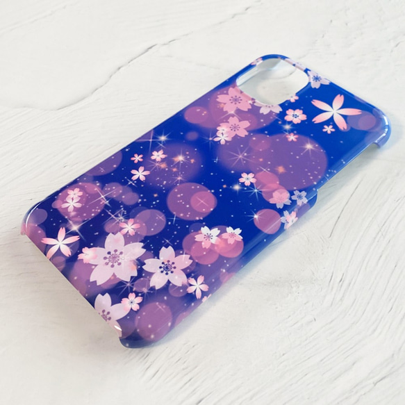 全3色 SAKURA COLOR iPhoneケース ハードケース スマホケース / 桜 夜桜 春 花 5枚目の画像