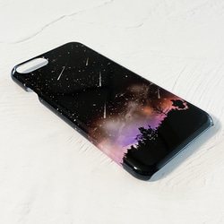 流星黑 iPhone Case Hard Case Smartphone Case / Space Shooting Star 第3張的照片