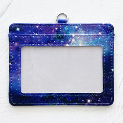 星星和星系的空間圖案 通行證盒 常規盒/GALAXY 身份證盒 IC 卡盒 第3張的照片