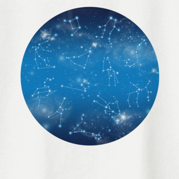 12星座サークル Tシャツ（women）プラネタリウム 星 宇宙 3枚目の画像