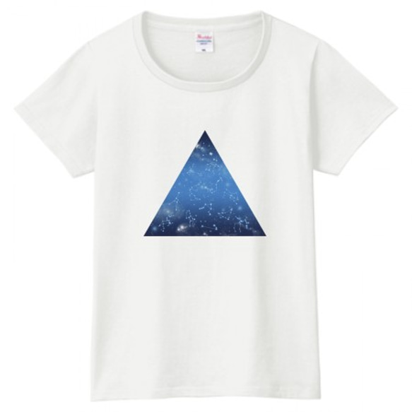 12星座トライアングル Tシャツ（women）プラネタリウム 星 宇宙 2枚目の画像