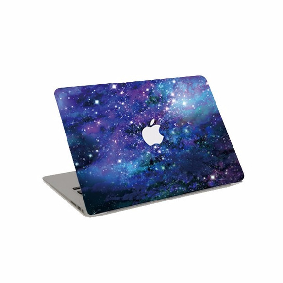 送料無料☆GALAXY MacBookステッカー /シール/apple/宇宙/ギャラクシー/星/夜空/空/宇宙柄 2枚目の画像