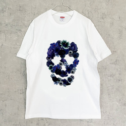 スカルフラワー Tシャツ（men&women） 1枚目の画像