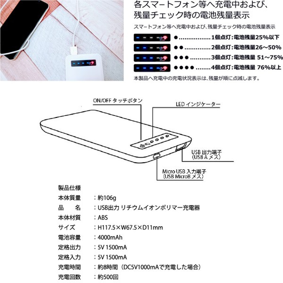 GALAXY CAT モバイルバッテリー / 充電器 猫 ねこ 3枚目の画像