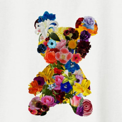 FLOWER BEAR Tシャツ（women）2 花 クマ くま 3枚目の画像