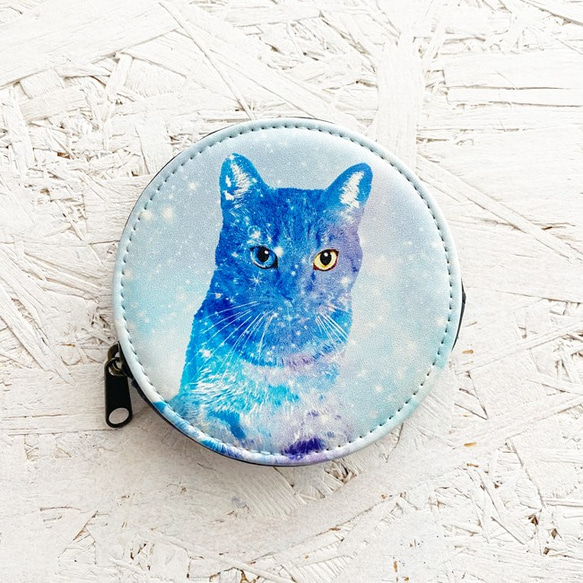 異眼硬幣袋/小袋子/錢包硬幣情況貓太空貓貓 第1張的照片