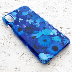 BLUE FLOWER iPhone 手機殼智能手機殼/花朵花卉圖案 第2張的照片