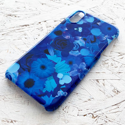 BLUE FLOWER iPhone 手機殼智能手機殼/花朵花卉圖案 第3張的照片